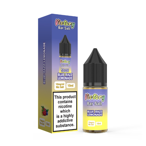 Blue Razz Lemonade 10ml Nic Salt E-Liquid By Victory Bar Salt