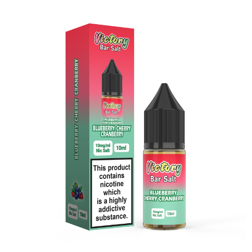 Blueberry Cherry Cranberry 10ml Nic Salt E-Liquid By Victory Bar Salt