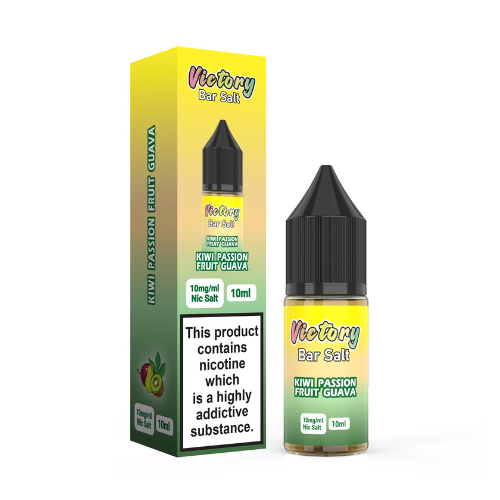 Kiwi Passion Fruit Guava 10ml Nic Salt E-Liquid By Victory Bar Salt