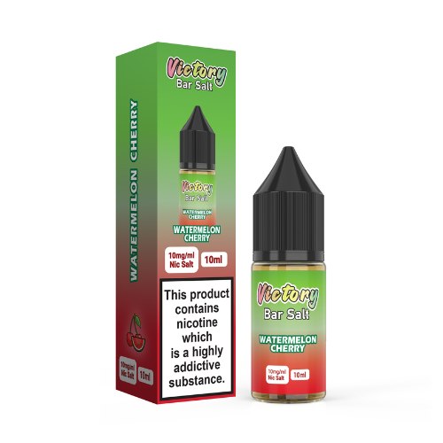 Watermelon Cherry 10ml Nic Salt E-Liquid By Victory Bar Salt